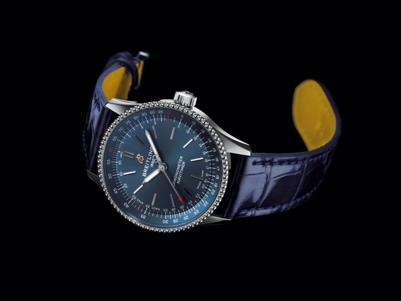 Breitling Navitimer Automatic 35 Blue Dial Blue Leather Strap Watch for Men - A17395161C1P1 Buy Now By Breitling