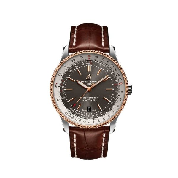 Breitling Navitimer 1 Automatic 41mm Black Dial Brown Leather Strap Mens Watch - U17326211M1P1 Buy Now By Breitling