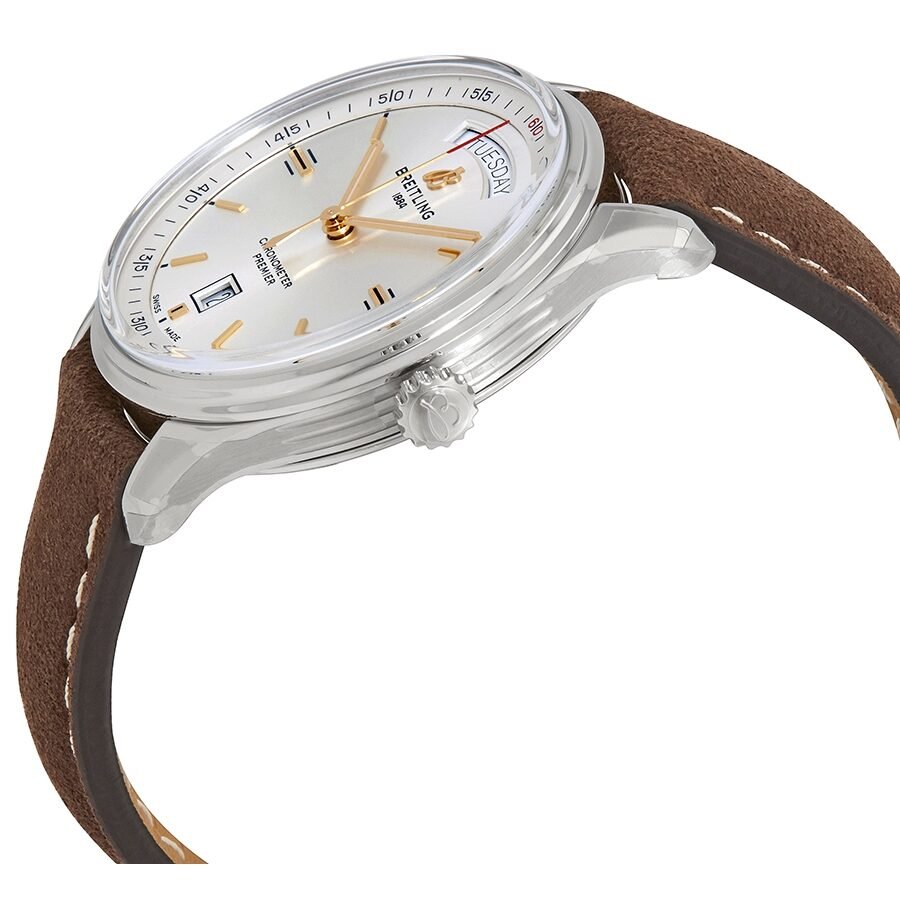 Breitling Premier Automatic Chronometer 40mm Silver Dial Mens Watch - A45340211G1X3 Buy Now By Breitling