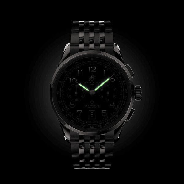 Breitling Premier B01 Chronograph 42 Green Dial Silver Steel Strap Watch for Men - AB0145371L1A1 Buy Now By Breitling