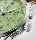 Breitling Premier B09 Chronograph 40 Green Dial Brown Leather Strap Watch for Men - AB0930D31L1P1 Buy Now By Breitling
