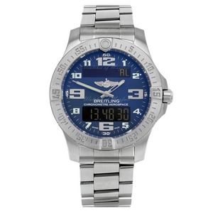 Breitling Aerospace Evo Blue Dial Silver Steel Strap Watch for Men - E79363101C1E1 Buy Now By Breitling