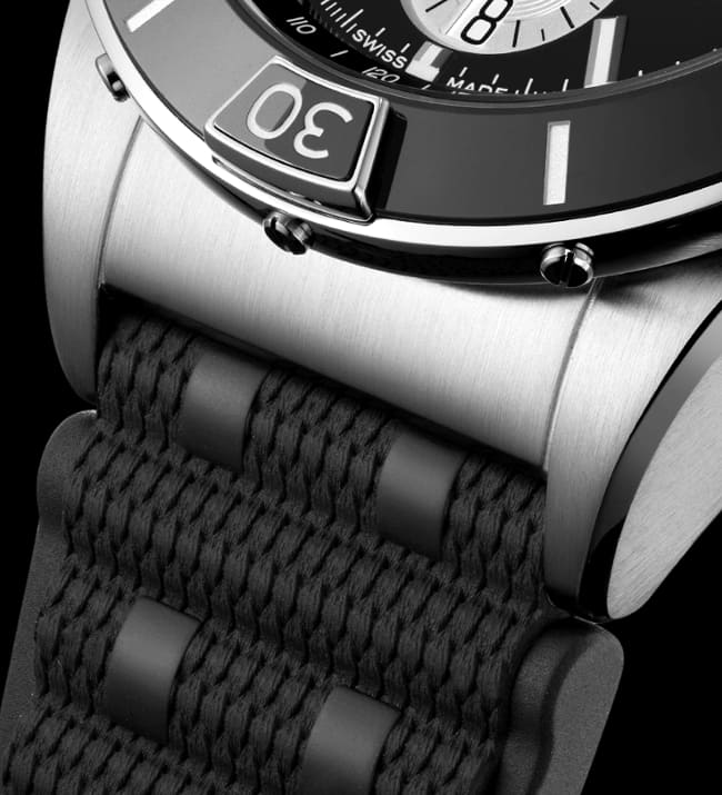 Breitling Super Chronomat B01 44 Black Dial Black Rubber Strap Watch for Men - AB0136251B1S1 Buy Now By Breitling