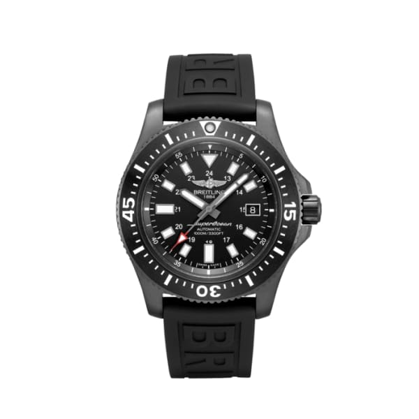 Breitling Superocean 44mm Special Volcano Black Dial Black Rubber Strap Watch for Men - M17393131B1S1 Buy Now By Breitling