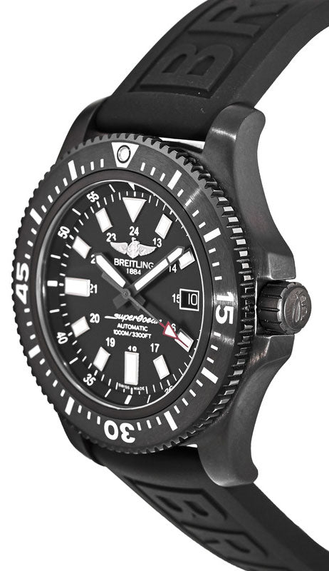 Breitling Superocean 44mm Special Volcano Black Dial Black Rubber Strap Watch for Men - M17393131B1S1 Buy Now By Breitling