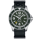 Breitling Superocean Automatic 44mm Outerknown Green Dial Green Nylon Strap Watch for Men - A17367A11L1W1 Buy Now By Breitling
