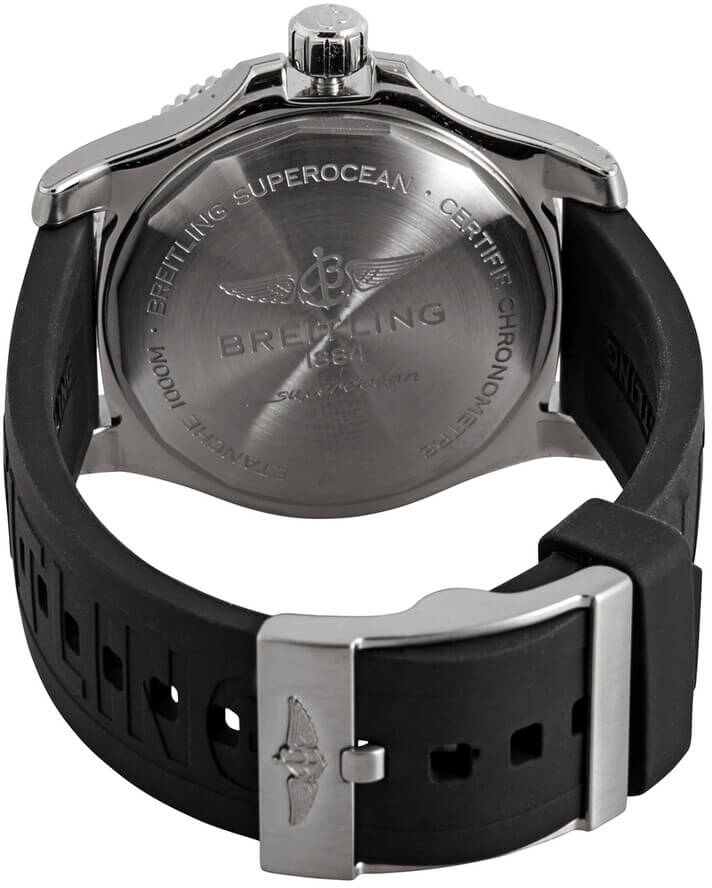 Breitling Superocean Automatic 44mm Yellow Dial Black Rubber Strap Watch for Men - A17367021I1S1 Buy Now By Breitling