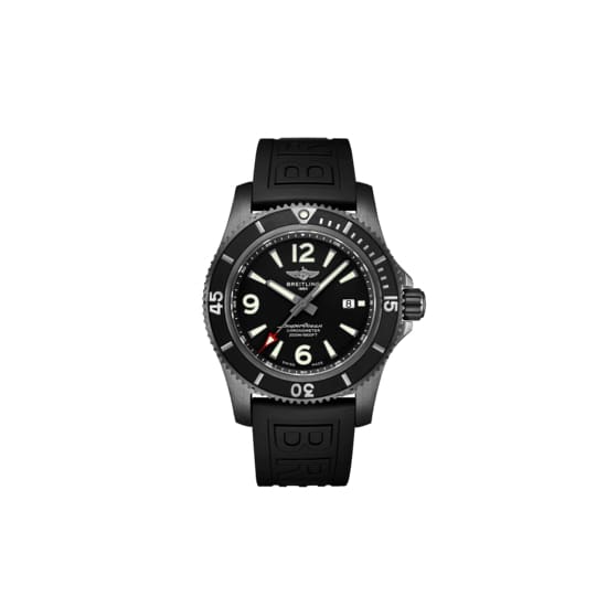 Breitling Superocean Automatic 46mm Black Dial Black Rubber Strap Watch for Men - M17368B71B1S1 Buy Now By Breitling