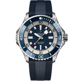 Breitling Superocean Automatic 46 Blue Dial Blue Rubber Strap Watch for Men - A17378E71C1S1 Buy Now By Breitling