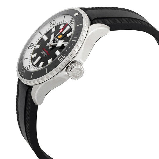 Breitling Superocean Automatic 46 Black Dial Black Rubber Strap Watch for Men - A17378211B1S1 Buy Now By Breitling