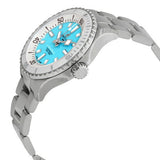 Breitling Superocean Automatic 36 Turquoise Dial Silver Steel Strap Watch for Men - A17377211C1A1 Buy Now By Breitling
