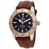 Breitling Superocean Heritage 42mm Rose Gold Chronometer Black Dial Brown Leather Strap Mens Watch - U1732112 Buy Now By Breitling