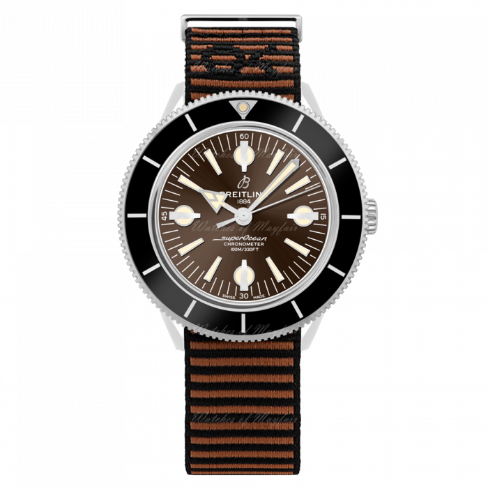 Breitling Superocean Heritage '57 Outerknown Brown Dial Brown NATO Strap Watch for Men - A103703A1Q1W1 Buy Now By Breitling