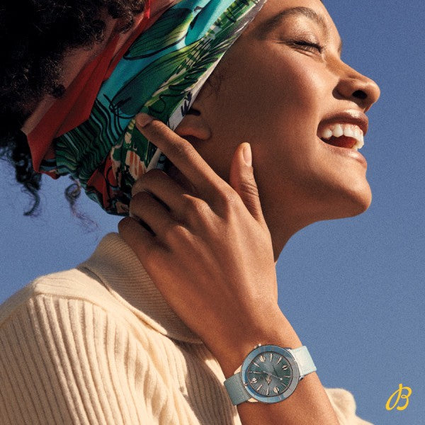 Breitling Superocean Heritage '57 Pastel Paradise Blue Dial Blue Leather Strap Watch for Women - A10340161C1X1 Buy Now By Breitling