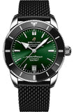 Breitling Superocean Heritage B20 Automatic 42 Green Dial Black Mesh Bracelet Watch for Women - AB2010121L1S1 Buy Now By Breitling
