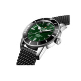 Breitling Superocean Heritage B20 Automatic 46 Green Dial Black Mesh Bracelet Watch for Men - AB2020121L1S1 Buy Now By Breitling
