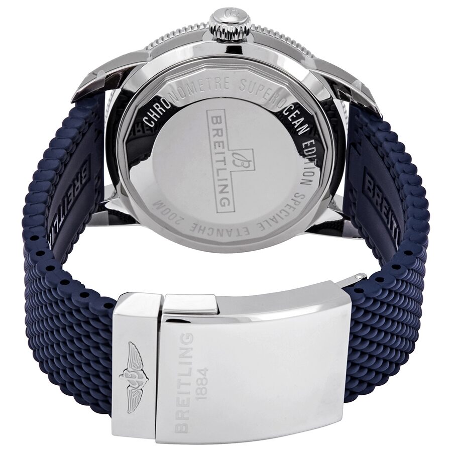 Breitling Superocean Heritage II B20 44mm Blue Dial Blue Rubber Strap Mens Watch - AB2030161C1S1 Buy Now By Breitling