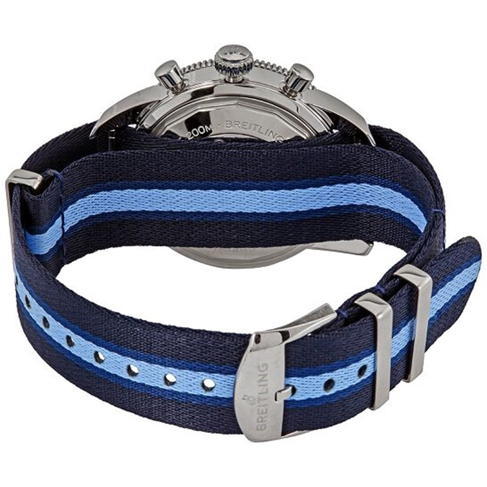 Breitling Superocean Heritage Chronograph 44 Ocean Conservancy Silver Dial Two Tone NATO Strap Watch for Men - A133131A1G1W1 Buy Now By Breitling