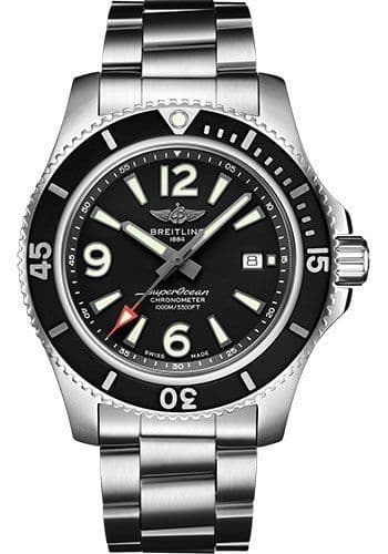 Breitling Superocean Automatic 44mm Black Dial Silver Steel Strap Watch for Men - A17367D71B1A1 Buy Now By Breitling