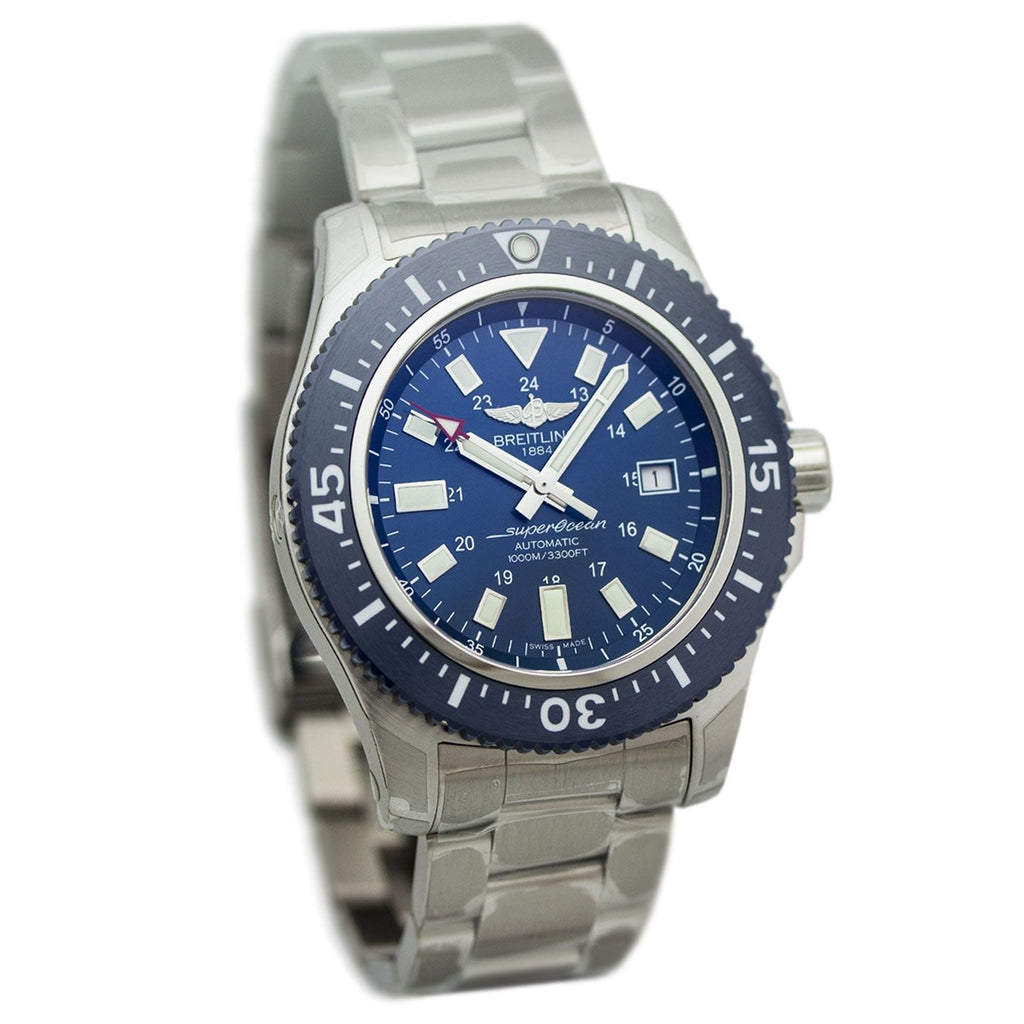 Breitling Superocean II Special Mariner Blue Ceramic Bezel 44mm Mens Watch - Y1739316/C959 Buy Now By Breitling