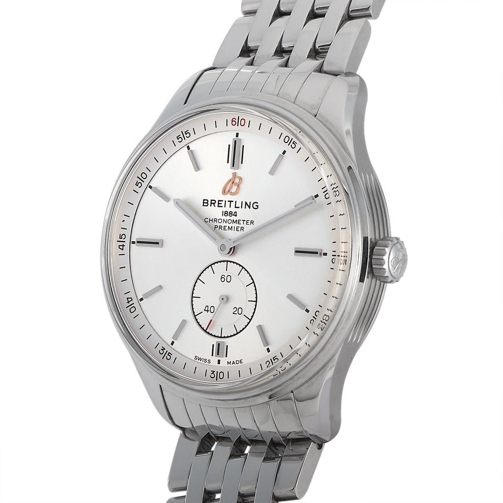 Breitling Premier Automatic 40mm Stainless Steel Silver Dial Mens Watch - A37340351G1A1 Buy Now By Breitling