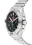 Breitling Chronomat B01 42 Green Dial Silver Steel Strap Watch for Men - AB0134101L1A1 Buy Now By Breitling