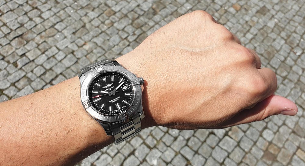 Breitling Avenger Automatic 43mm Black Dial Silver Steel Strap Watch for Men - A17318101B1A1 Buy Now By Breitling