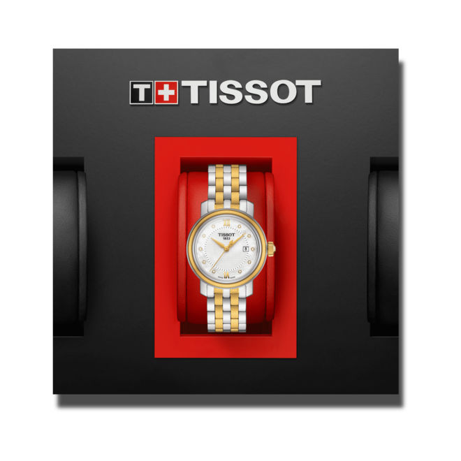 Tissot T Classic Bridgeport Mother of Pearl Dial Two Tone Steel Strap Watch For Women - T097.010.22.116.00 Buy Now By Tissot