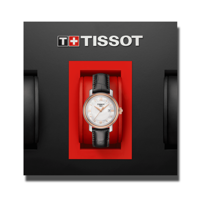 Tissot Bridgeport Lady White Dial Brown Leather Strap Watch For Women - T097.010.26.118.00 Buy Now By Tissot
