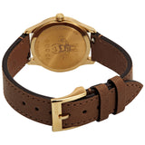 Gucci G Timeless Quartz Silver Dial Brown Leather Strap Watch For Women - YA1265022 Buy Now By Gucci