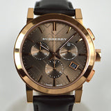 Burberry The City Grey Dial Brown Leather Strap Unisex Watch - BU9755 Buy Now By Burberry