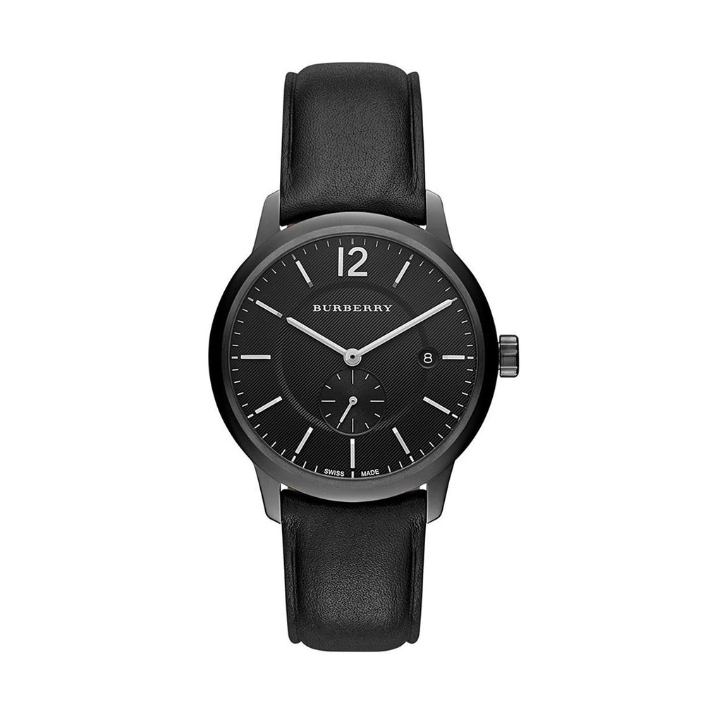Burberry The Classic Black Dial Black Leather Strap Watch for Men - BU10003 Buy Now By Burberry