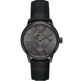 Burberry The Classic Round Horseferry Black Dial Black Leather Strap Watch for Men - BU10010 Buy Now By Burberry