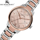 Burberry The Classic Rose Gold Dial Two Tone Steel Strap Watch for Women - BU10117 Buy Now By Burberry