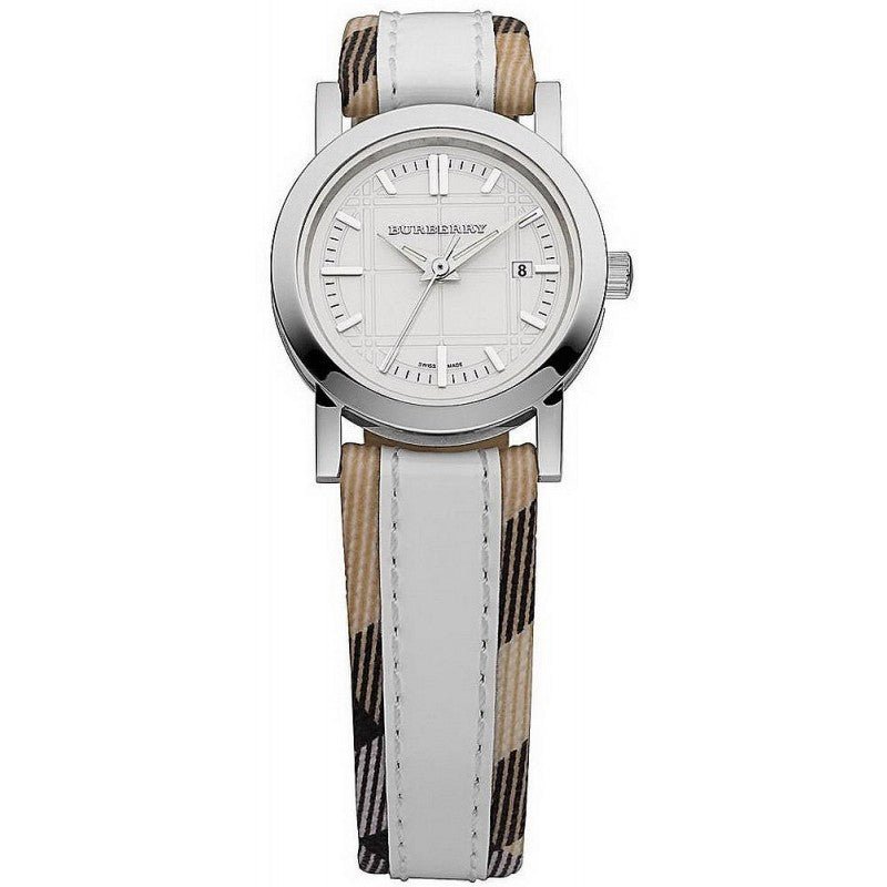 Burberry Heritage Nova Heritage White Dial Leather Strap Watch for Women - BU1395 Buy Now By Burberry