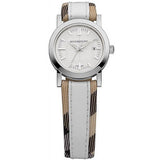 Burberry Heritage Nova Heritage White Dial Leather Strap Watch for Women - BU1395 Buy Now By Burberry