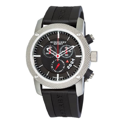 Burberry Endurance Sport Chronograph Black Dial Black Rubber Strap Watch for Men - BU7700 Buy Now By Burberry