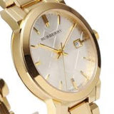 Burberry The City Silver Dial Gold Steel Strap Unisex Watch - BU9003 Buy Now By Burberry