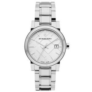 Burberry The City White Dial Silver Steel Strap Watch for Women - BU9100 Buy Now By Burberry