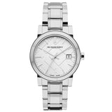 Burberry The City White Dial Silver Steel Strap Watch for Women - BU9100 Buy Now By Burberry