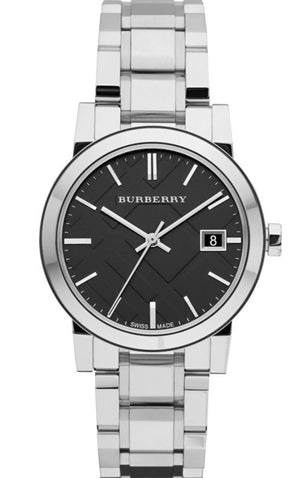 Burberry The City Black Dial Silver Steel Strap Watch for Women - BU9101 Buy Now By Burberry