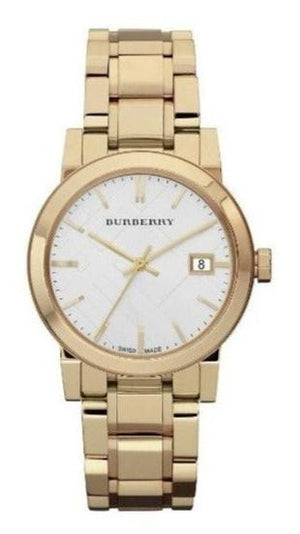 Burberry The City White Dial Gold Steel Strap Watch for Women - BU9103 Buy Now By Burberry