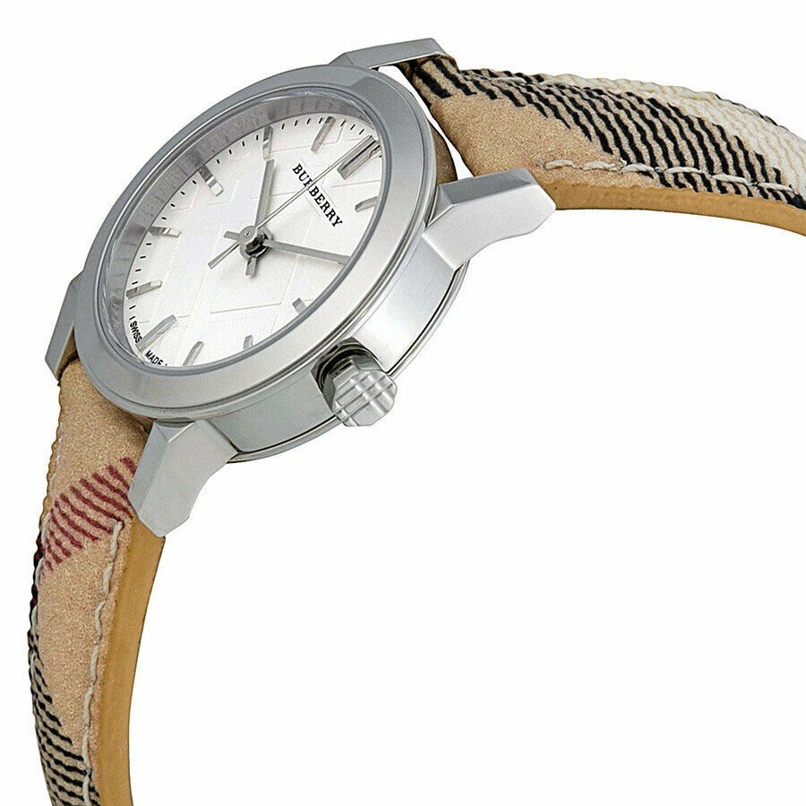 Burberry The City Nova Silver Dial Brown Leather Strap Watch for Women - BU9212 Buy Now By Burberry