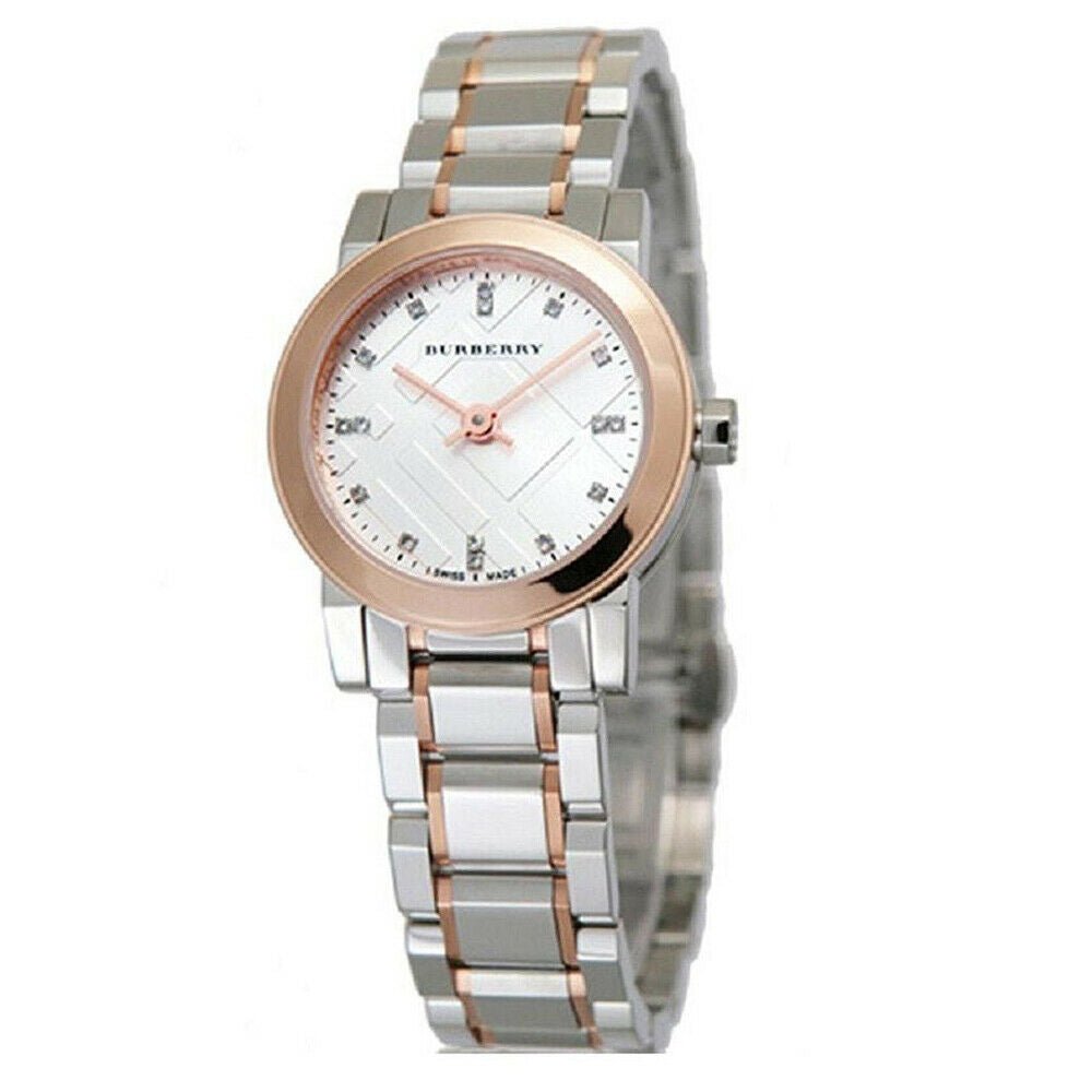 Burberry The City Silver Dial Two Tone Steel Strap Watch for Women - BU9214 Buy Now By Burberry