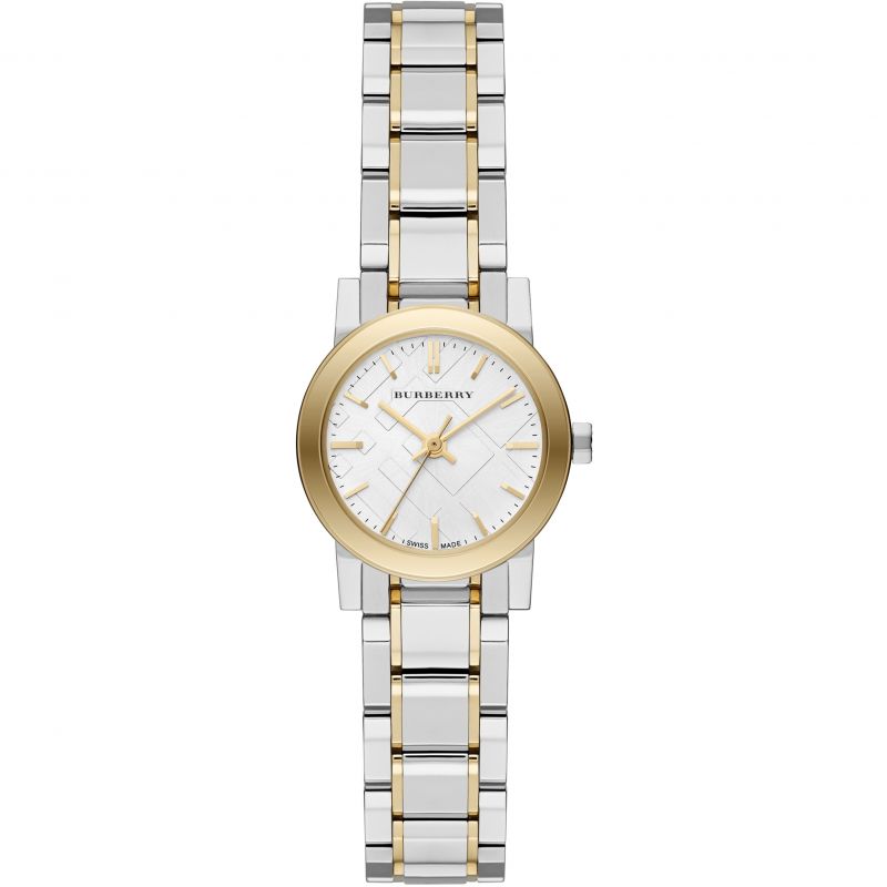 Burberry The City Silver Dial Two Tone Steel Strap Watch for Women - BU9217 Buy Now By Burberry