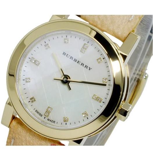 Burberry The City Diamonds Mother of Pearl Dial Brown Leather Strap Watch for Women - BU9226 Buy Now By Burberry
