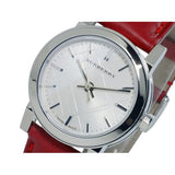 Burberry The City Silver Dial Red Strap Watch for Women - BU9232 Buy Now By Burberry