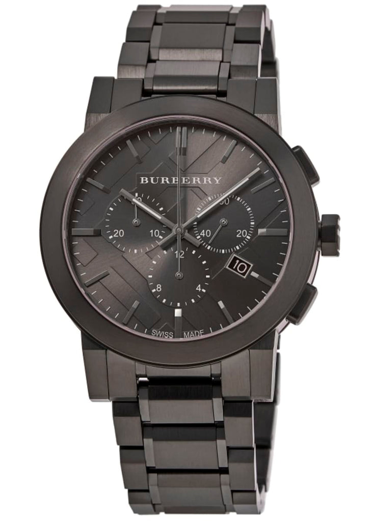Burberry The City Grey Dial Gunmetal Grey Steel Strap Watch for Men - BU9354 Buy Now By Burberry