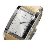 Burberry The Pioneer Silver Dial Haymarket Beige Leather Strap Watch for Women - BU9406 Buy Now By Burberry