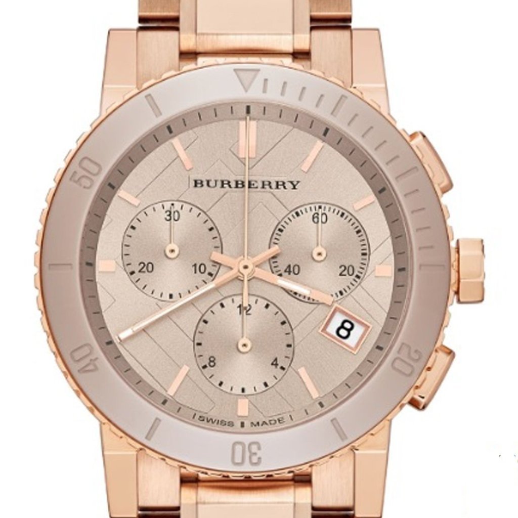 Burberry The City Rose Gold Dial Rose Gold Steel Strap Watch for Women - BU9703 Buy Now By Burberry